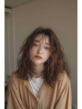 ラナ 新宿(lana) レイヤー/ミディアム/顔まわりカット【lana hair/新宿】