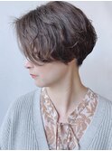 【morio原宿】刈り上げハンサムショート　ニュアンスパーマ