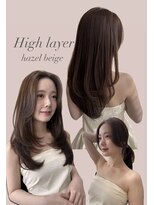 ロングレイヤー美髪20代30代40代似合わせ顔まわり前髪カット