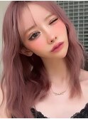 12731ラベンダーミルクティーワインレッドボブチェリーレッド