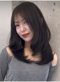 トレンドワンホンヘア【ミディアムレイヤーカット】