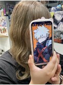 ヒロアカ 爆豪勝己 推しカラー ベージュ ケアブリーチ ウルフ