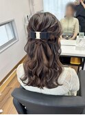 ハーフアップ