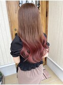 カシスピンクグラデーションカラー