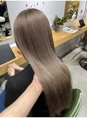 milk tea brown×layer cut