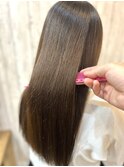 他店でのお直し+髪質改善ストレート+水素Tr