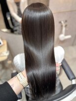 ルームバイシー 新宿(Loom. by Sea)&nbsp;〇〇暗めカラー×縮毛矯正[ミディアム/グレージュ]