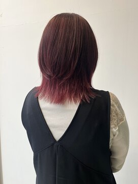 ロックス バイ マグ 松本(rocks BY MAG) チェリーレッド暖色カラーボルドーワインレッド春カラー