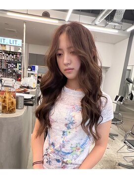 リット(LIT.) 透け感ブラウン　レイヤーカット