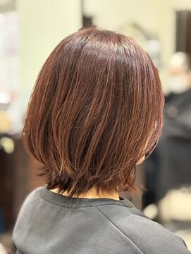 エアリー質感のシフォンボブ