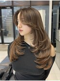 【Ayaka】ハイライト×ミルクティーベージュ
