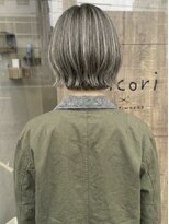 ニコリヘアワークス(nicori hair works)&nbsp;ショート×ハイライト×外ハネ33