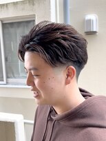 コハク(COHAQ BEAUTY AND RESORT)&nbsp;かきあげアップバング/ショート/短髪/メンズ