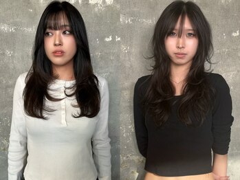 ドミ(DOMI)の写真/視線を奪う、色っぽ小顔。計算されたサイドバングと顔周りのレイヤーで、360度どこから見ても艶やかに。