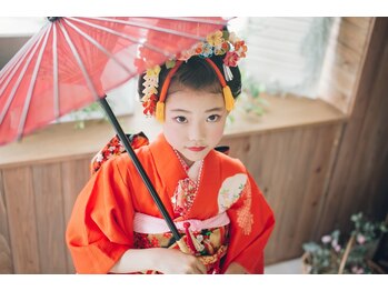 媛(en)の写真/《早朝OK※ご予約は公式HPから》七五三は着付けのプロにお任せ♪崩れにくく苦しくない着こなしで晴れ舞台を