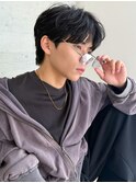 韓国風コンマヘア/シースルー毛流れニュアンスセンターパート