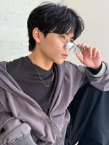 ボンドストーリールミエール(Bond Story lumiere) 韓国風コンマヘア/シースルー毛流れニュアンスセンターパート