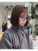 ライン感のあるストレートボブ