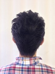 モテオヤジツーブロックヘアー