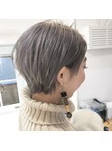Coast.ショートボブ×シルバーアッシュ×かっこいいショート