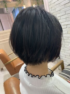 ロンド 表参道店(Lond) 最旬ミニマムボブ＊3Dカラー～おしゃれ可愛いジグザグバング☆