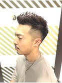 働く大人ツーブロック　BARBER-BAR都賀