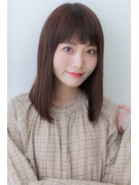 モッズヘア 上尾西口店(mod's hair)&nbsp;チェリーブラウンストカール切りっぱなしロブY上尾20代30代40代
