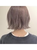 切りっぱなしボブ/ケアブリーチ/ハイトーンカラー