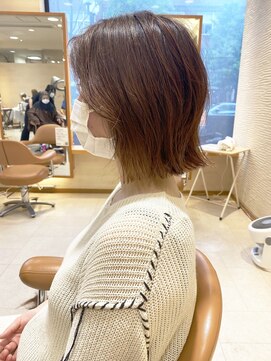 モリオ フロム ロンドン サッポロファクトリー店(morio FROM LONDON) 【morio】札幌ボブ　ぱつっとくびれボブ