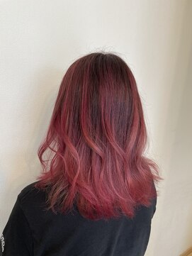 リアン 熊谷本店(Rien) ハイライトグラデーション×ピンク