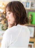 シースルーバングくせ毛風エアリーミディa上尾20代30代40代