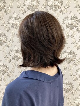 ルシエル バイ カトレアグループ(Le Ciel) 30代40代50代白髪ぼかしおすすめミディアムヘア