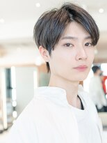 メゾンバイハバナ(maison by HAVANA)&nbsp;メンズ波巻きセンターパートハイライトツーブロックマッシュ