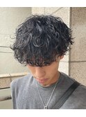 波巻きパーマ/メンズカット/メンズパーマ/マッシュパーマ
