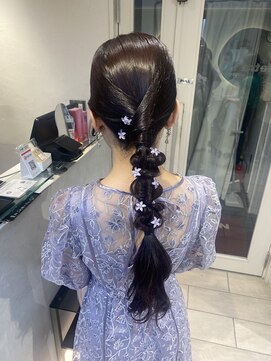 テトラ バイ ネオリーブ 横浜西口店(tetra by neolive) ＊タイト編みおろしアレンジ＊[横浜/横浜駅]