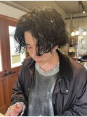常田風スパイラルパーマ