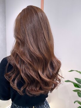 アール ヘアー デザイン(r hair design) ゆるふわロングベージュカラーブリーチしない透明感カラー