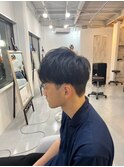 【soy-kufu】MEN'S HAIRアッシュブラックカルマパーマ