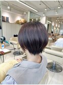 ショートボブ髪型30代40代50代前髪あり前髪なし面長丸顔【倉田】