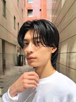 ガーデン 銀座(GARDEN)&nbsp;艶センターパートニュアンスパーマダークアッシュ韓国マッシュ