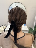 ヘアメイクアンドセットサロン リッコ(Hair make&set salon Ricco)&nbsp;大人可愛い清楚系アップStyle/梅田ヘアセット