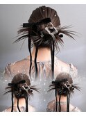 カチモリヘア結婚式ヘアセットお呼ばれヘアアレンジヘアメイク