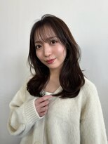 シア 表参道(SHEA.)&nbsp;ミディアムレイヤー/前髪パーマ/クロスパーマ