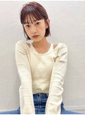 切りっぱなしボブ
