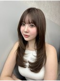レイヤーカット/顔周りカット/ハッシュ/小顔/美髪/透明感/くびれ