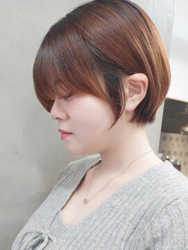 エリマ 武蔵小杉(elima) 大人丸みショート/ショートヘア/ブラウン/ベージュ/イルミナ