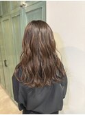 アッシュブラウン/ワンカラー/ロング/巻き髪/20代/30代/40代