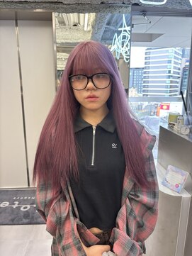 ロテ 名古屋 名駅店(Lote.) ホワイトグレージュ/デジタルパーマ/チェリーブラウン/名古屋