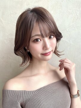 サーパス(Surpass) 【SHIHO】くびれボブ/顔周りカット/韓国風/20代30代◎立川