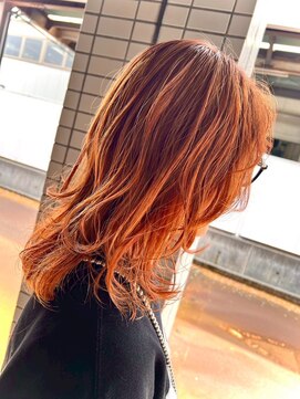 ブリーチグラデーションカラー+フルカラー+カット